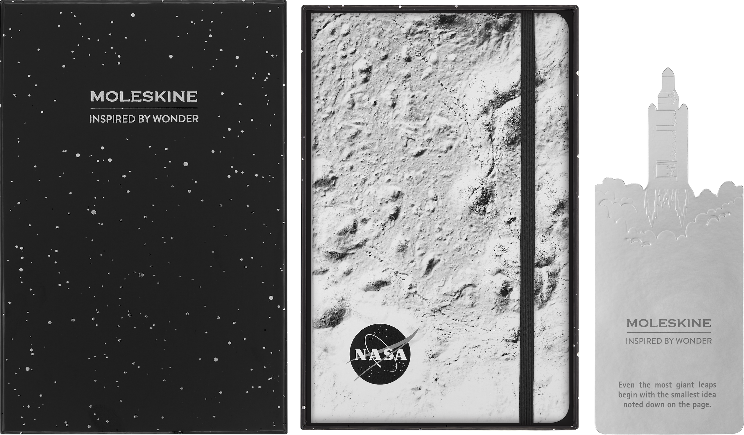 Записник NASA середній Лінійка Сірий + бокс - Зображення 3