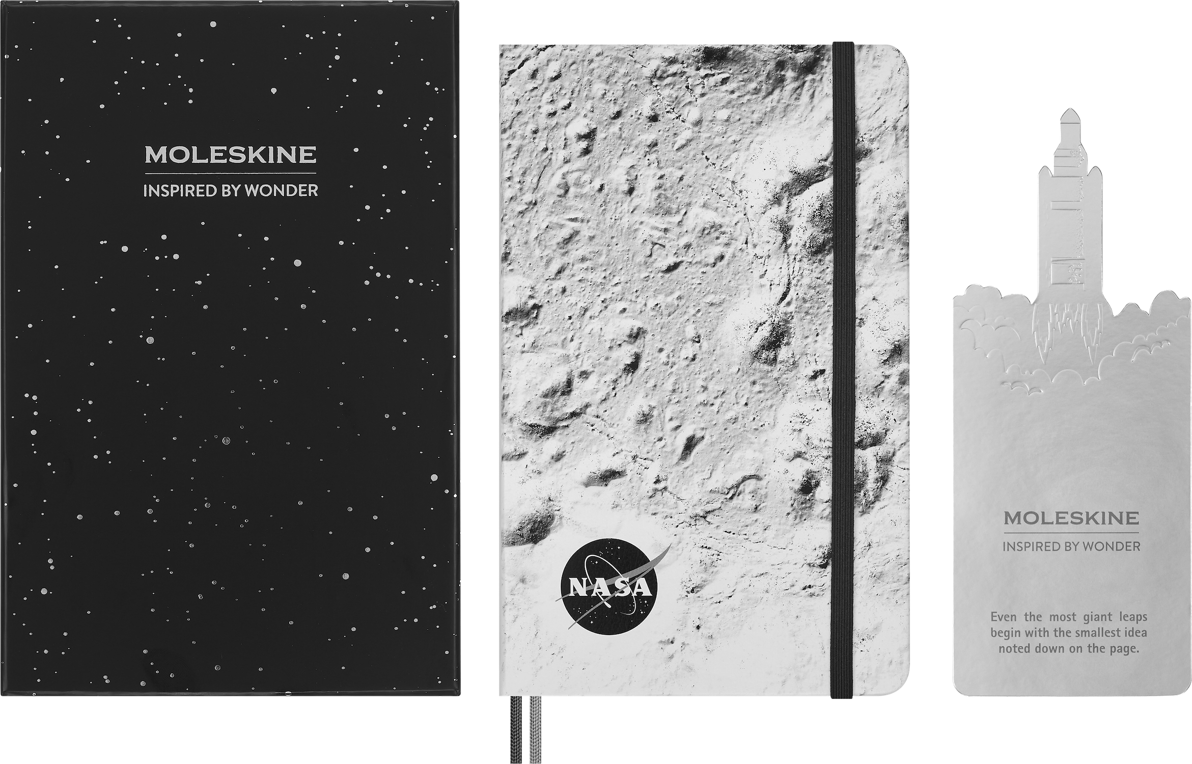 Записник NASA середній Лінійка Сірий + бокс - Зображення 4