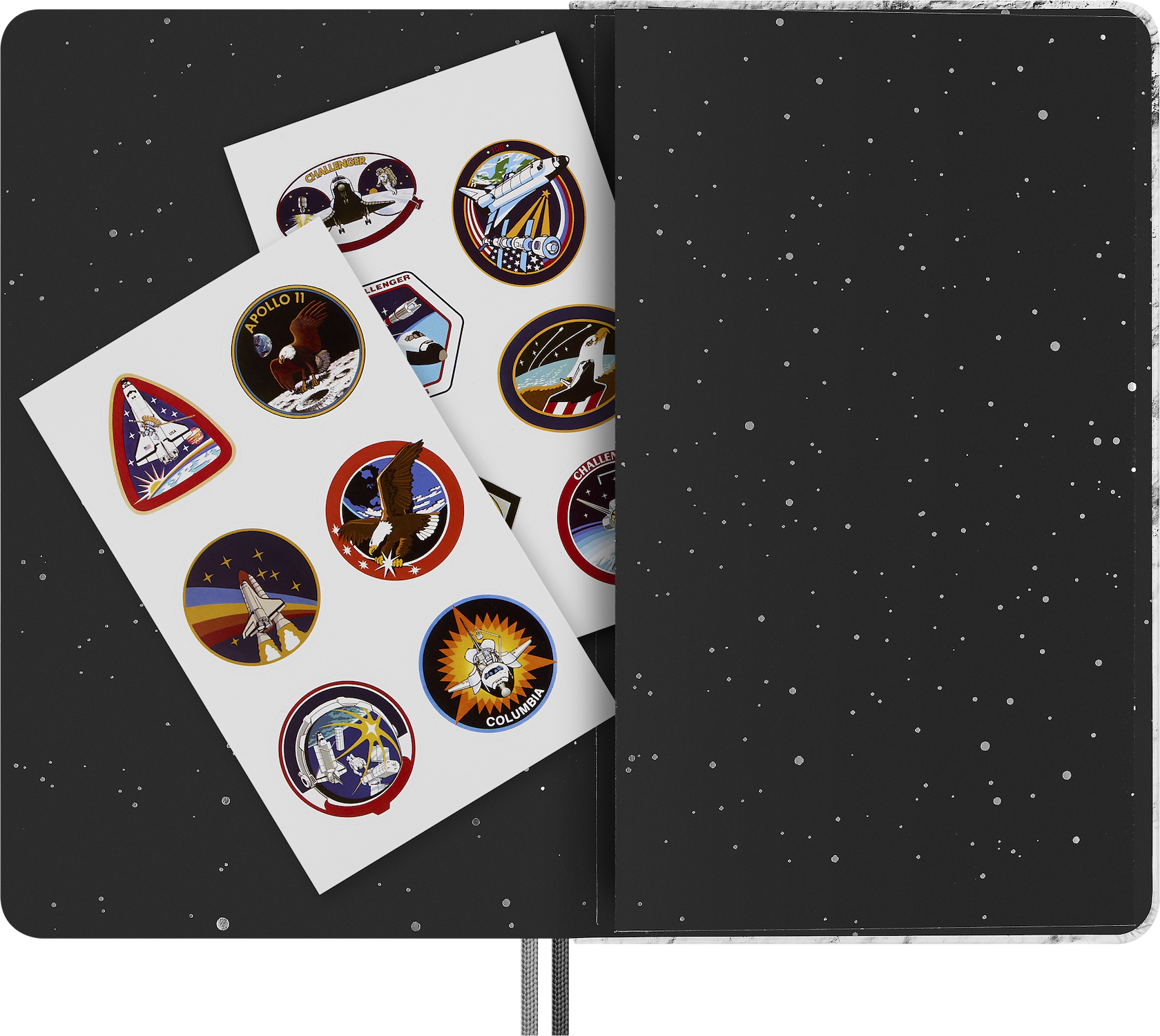 Записник NASA середній Лінійка Сірий + бокс - Зображення 10