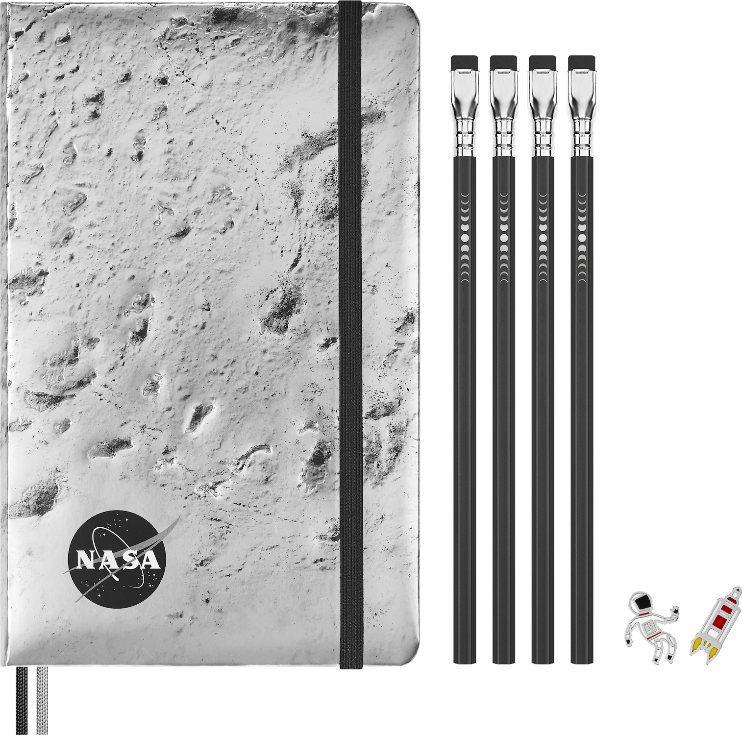 Подарунковий набір NASA Drawing set / Записник + 2 кліпси + 4 олівці Blackwing - Зображення 4