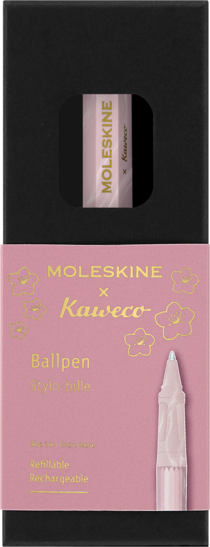 Кулькова ручка Moleskine x Kaweco Sakura Рожева Стрижень 1 мм Синій - Зображення 5