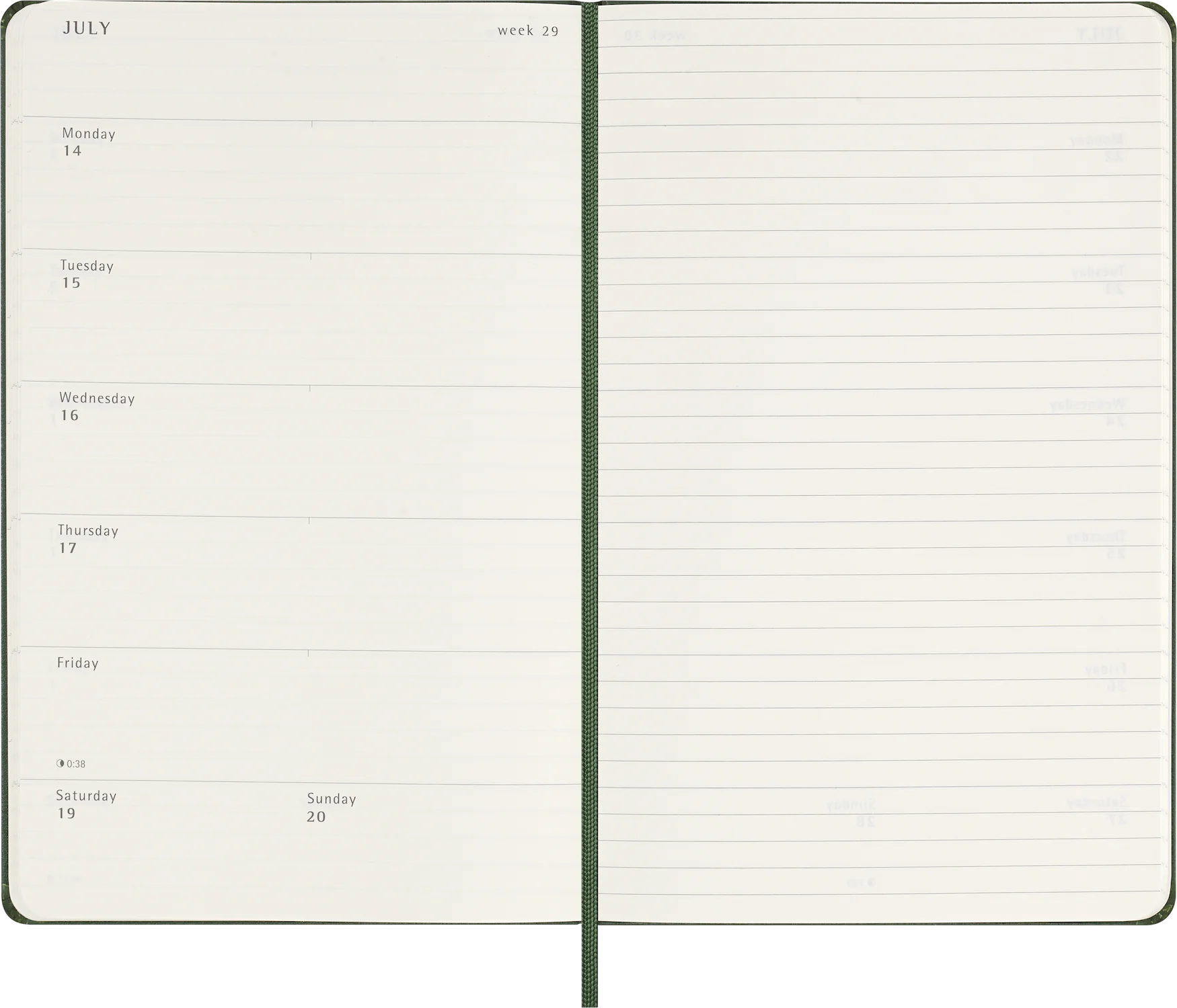 Щотижневик 2025 Миртовий Зелений - Зображення 5