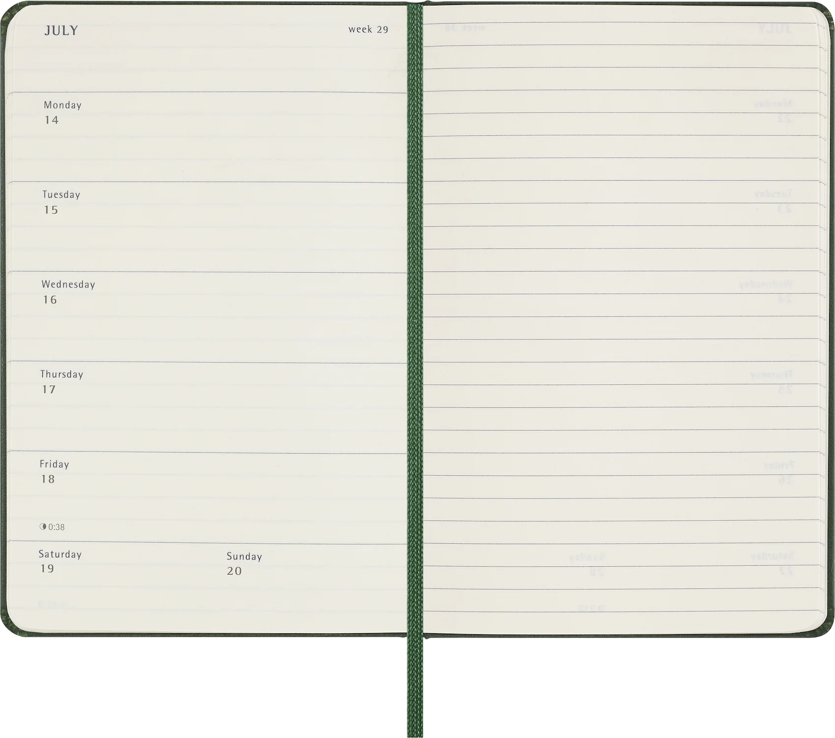Щотижневик 2025 Миртовий Зелений - Зображення 4
