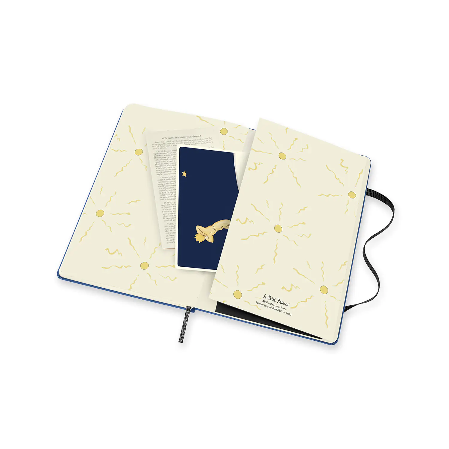 Записник Le Petit Prince середній Лінійка Синій - Зображення 5