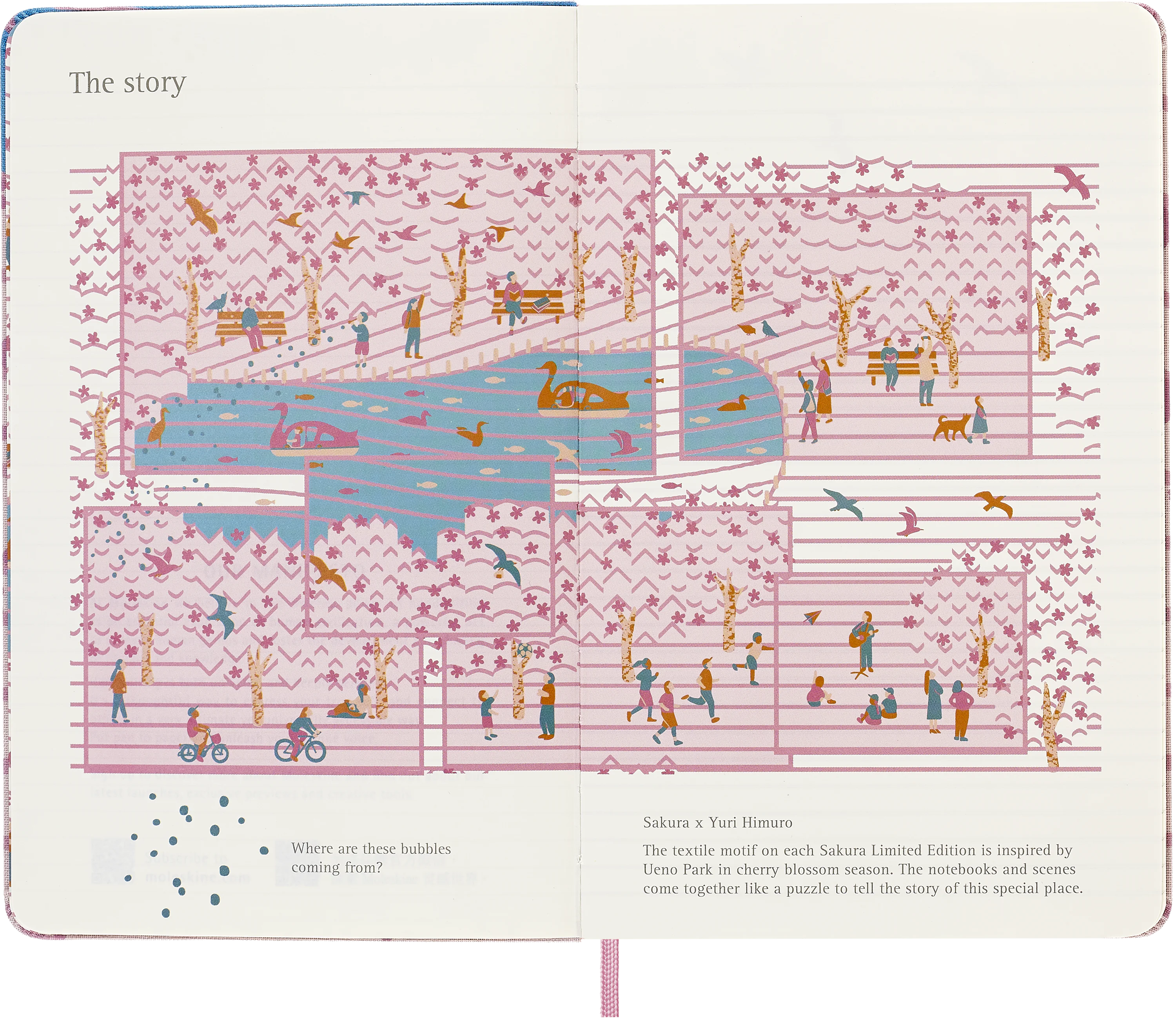 Записник Sakura x Yuri Himuro середній Лінійка Канва - Зображення 6