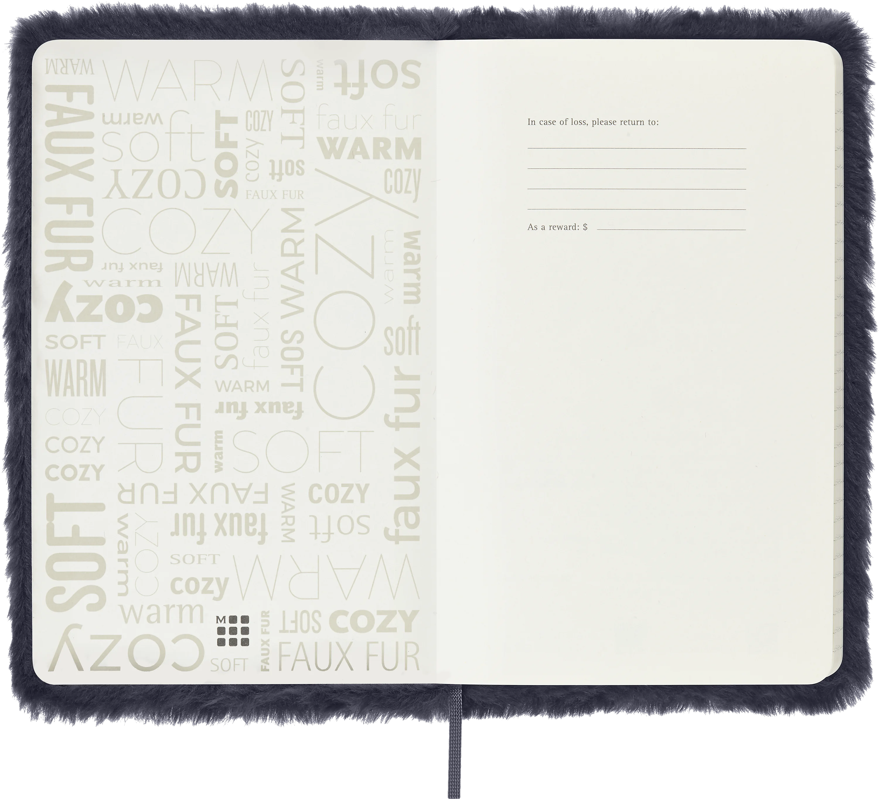 Записник Moleskine Soft Темно-синє штучне хутро + бокс - Зображення 5