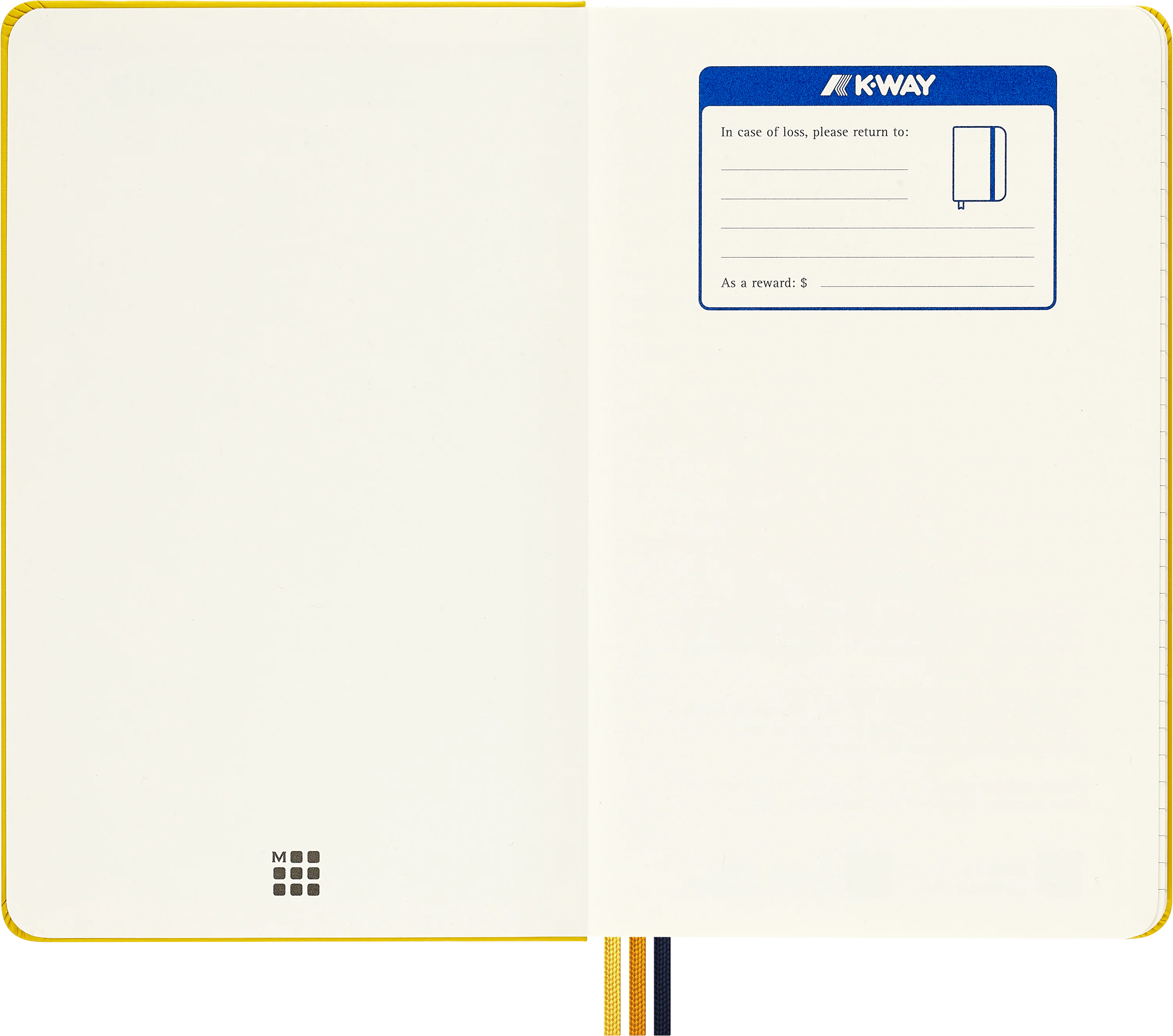 Записник Moleskine x K-Way Лінійка Жовтий Нейлон - Зображення 3