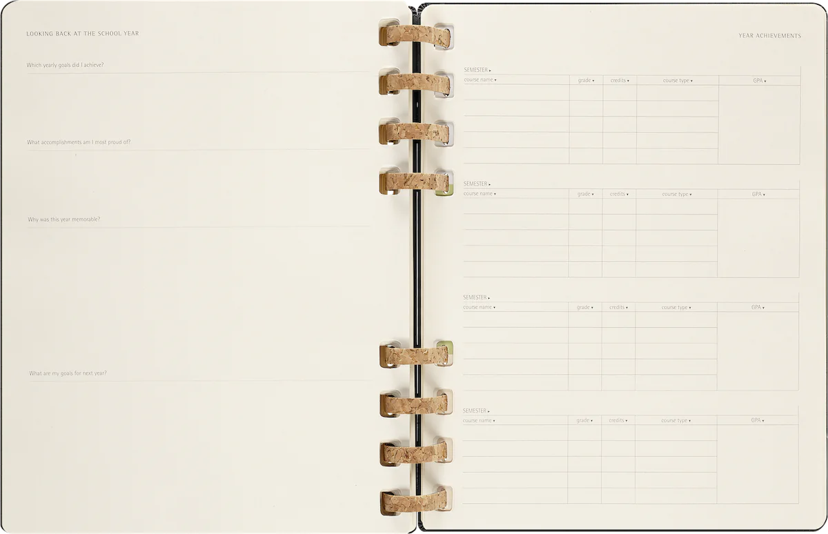 Щотижневик на 12 місяців 2023-2024 Spiral Академічний Чорний - Зображення 15