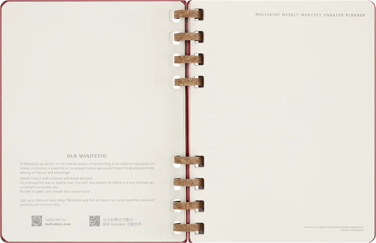 Щотижневик з місцем для дат Spiral великий Вишневий - Зображення 16