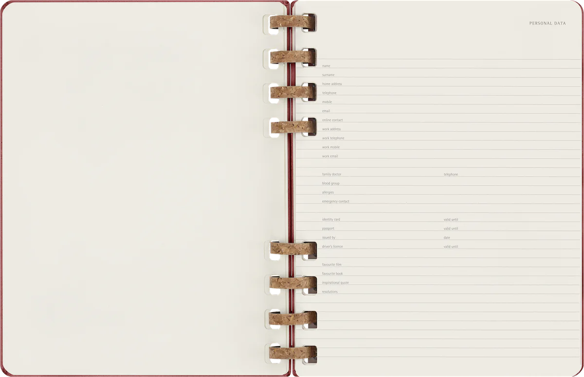 Щотижневик з місцем для дат Spiral великий Вишневий - Зображення 15