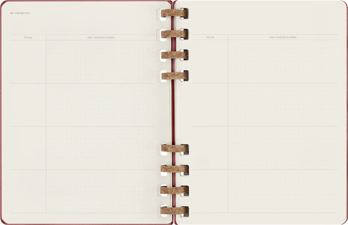 Щотижневик з місцем для дат Spiral великий Вишневий - Зображення 14