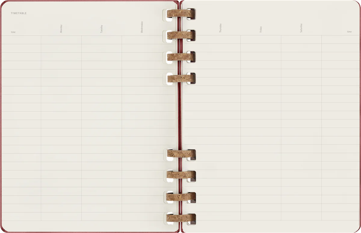 Щотижневик з місцем для дат Spiral великий Вишневий - Зображення 12