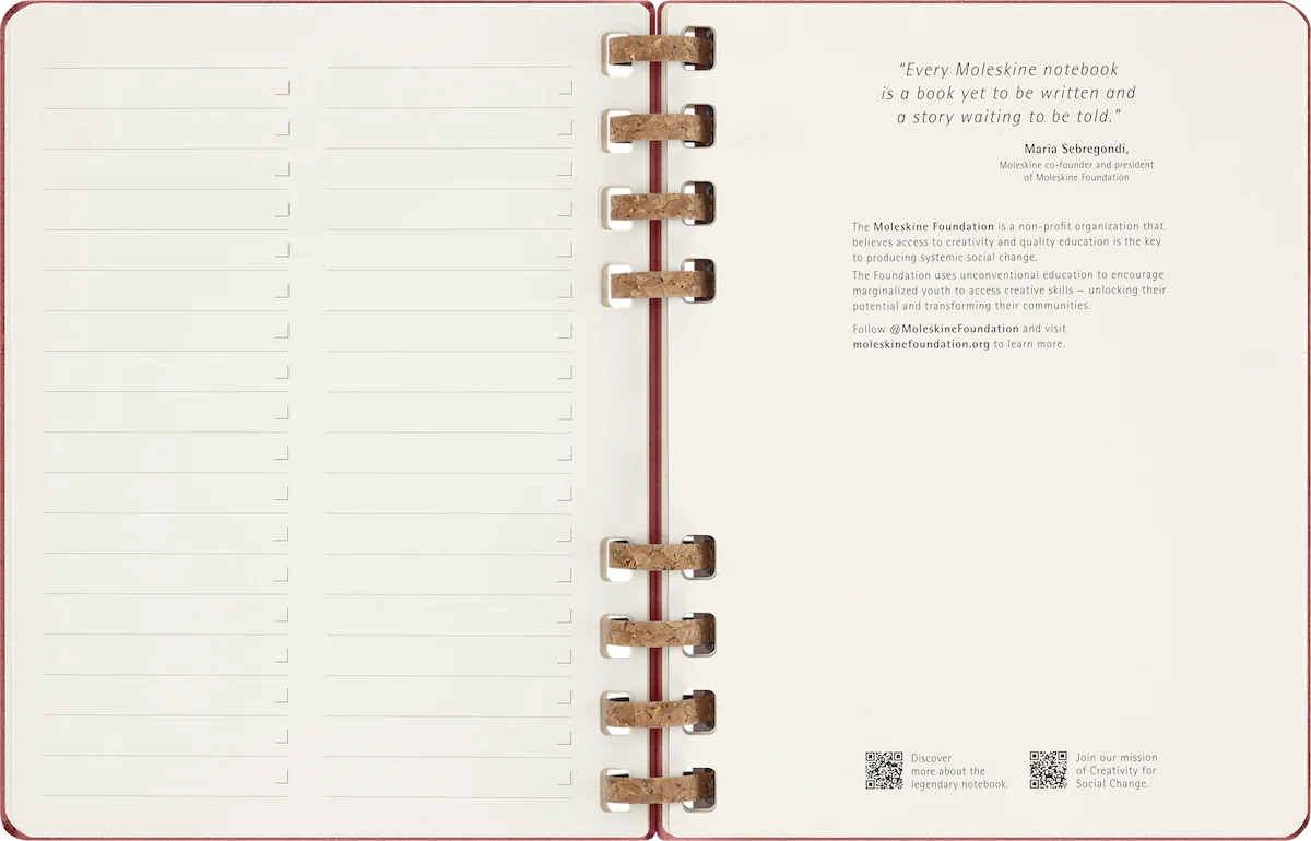 Щотижневик з місцем для дат Spiral великий Вишневий - Зображення 7