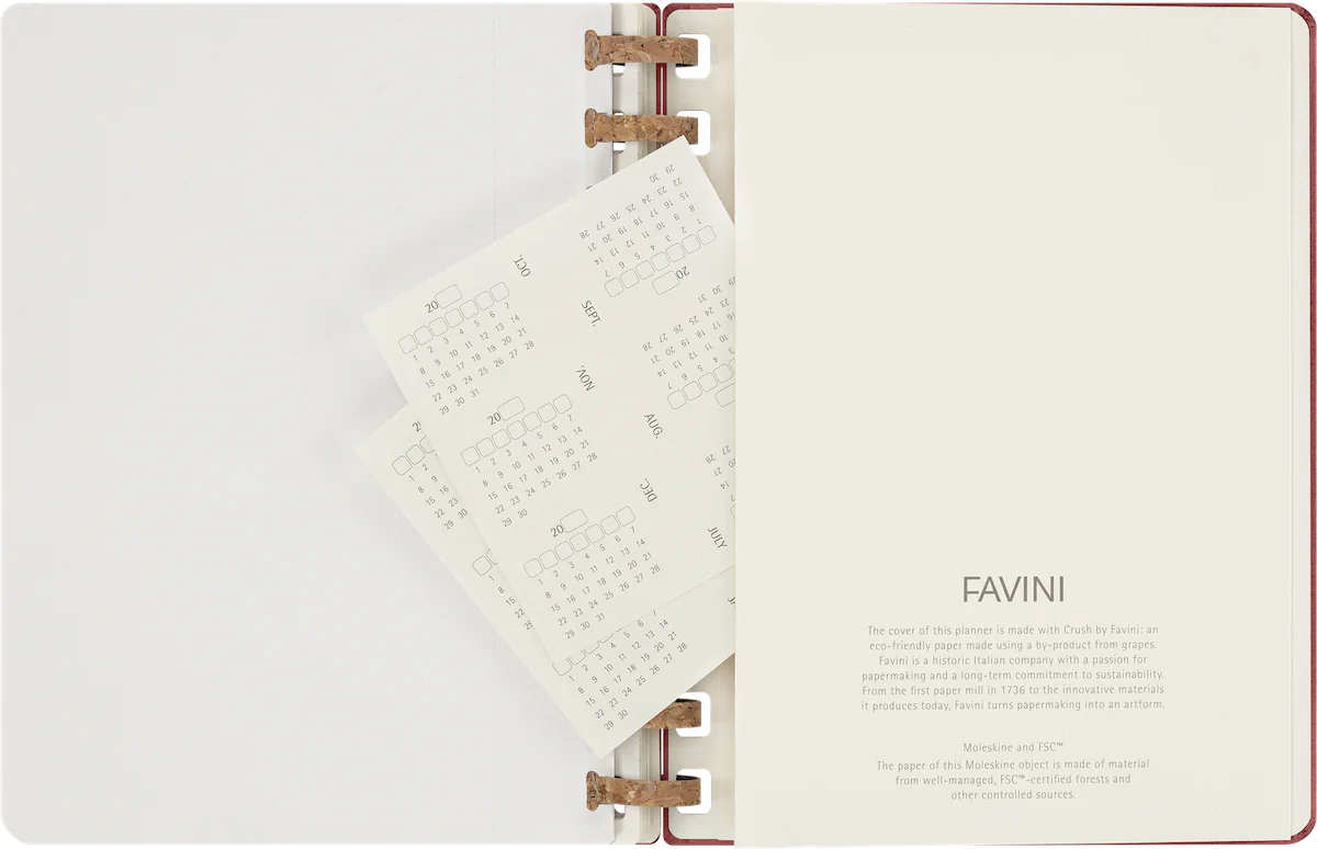 Щотижневик з місцем для дат Spiral великий Вишневий - Зображення 5