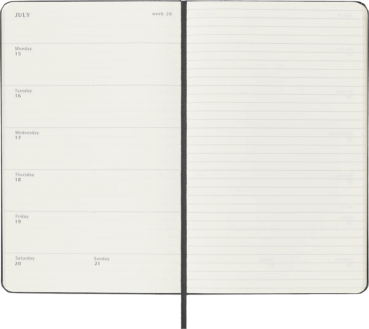 Щотижневик на 18 місяців 2023-2024 Чорний - Зображення 4