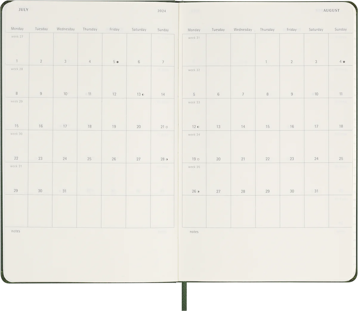 Щоденник 2024 Миртовий Зелений - Зображення 6