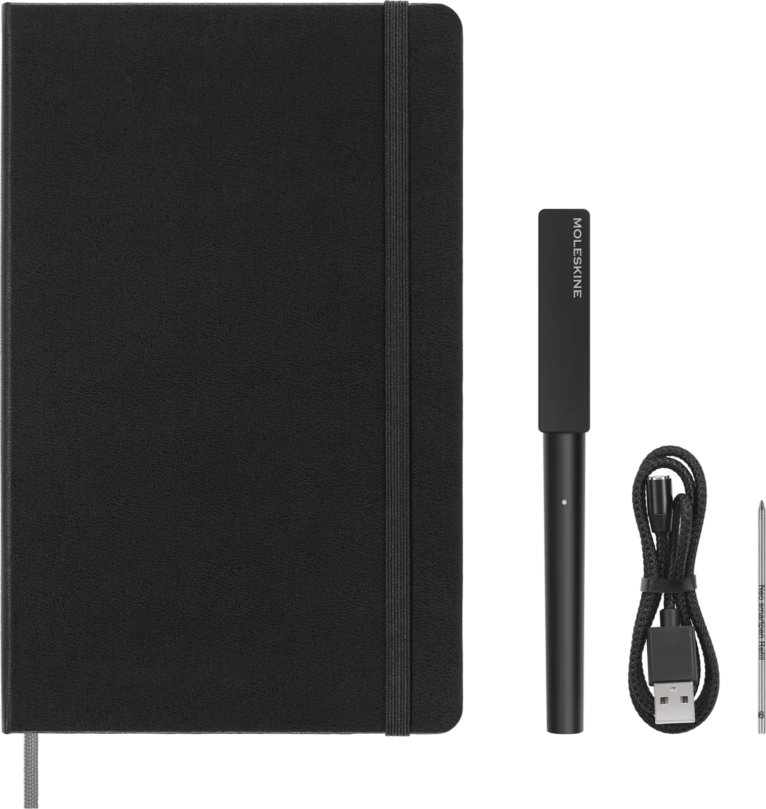 Набір Moleskine Smart Writing Set  (Smart Pen + Smart Notebook Лінійка Чорний) - Зображення 2