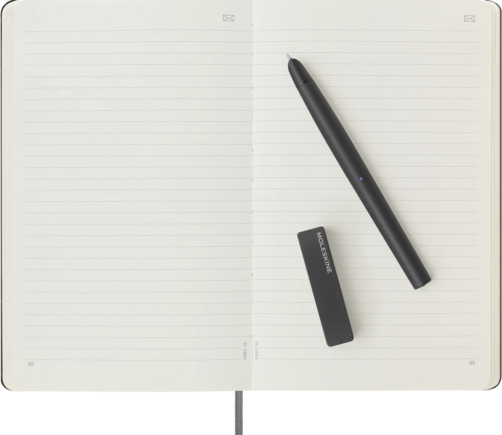 Набір Moleskine Smart Writing Set  (Smart Pen + Smart Notebook Лінійка Чорний) - Зображення 4