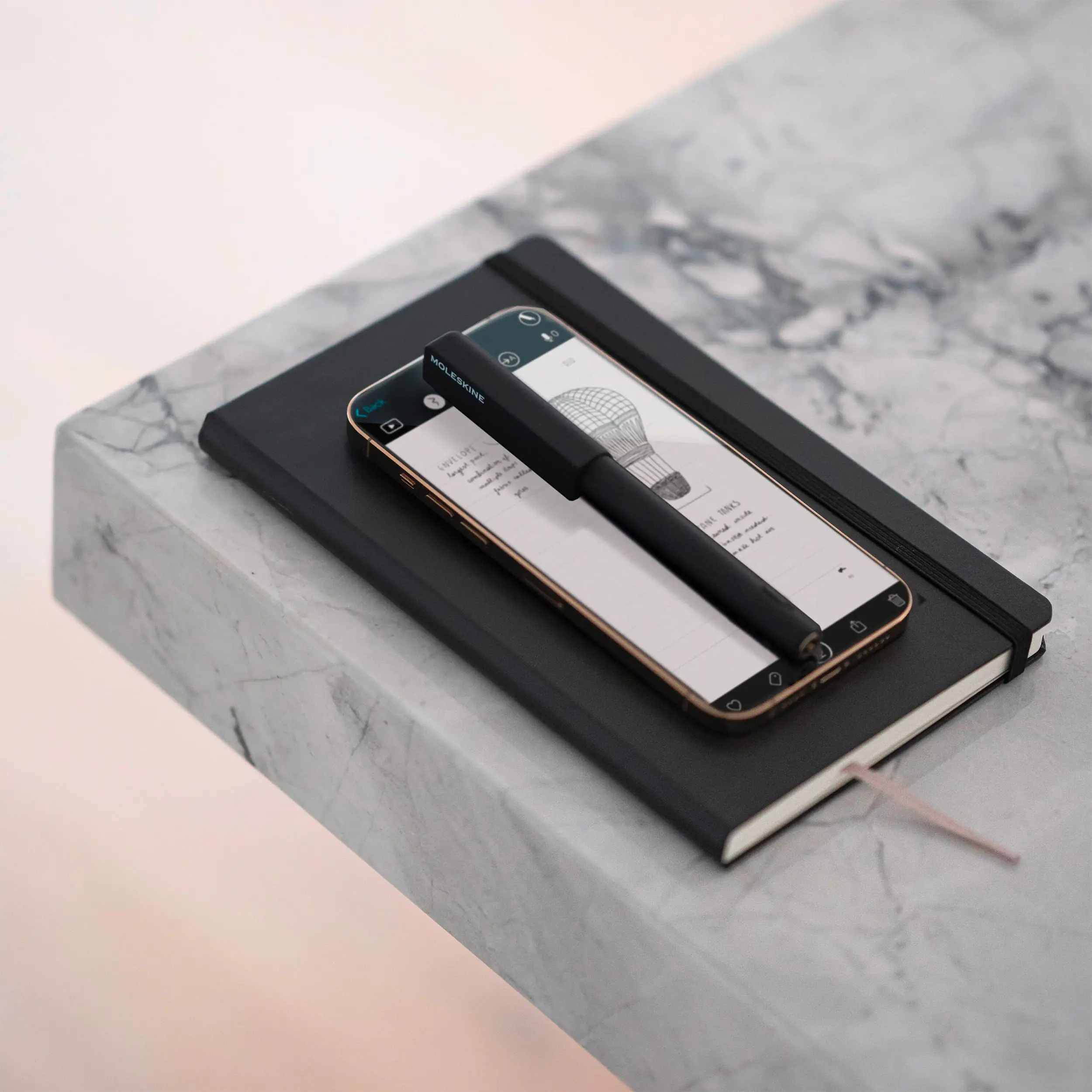Набір Moleskine Smart Writing Set  (Smart Pen + Smart Notebook Лінійка Чорний)