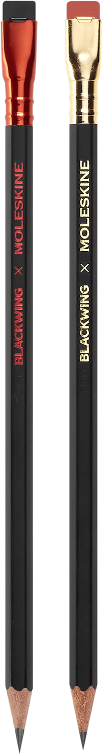 Набір Moleskine x Blackwing / 4 Графітових Олівці + Точилка - Зображення 3