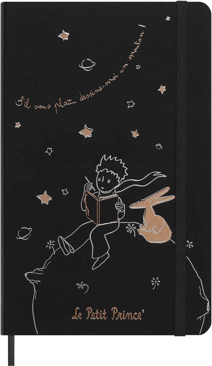 Записник Le Petit Prince середній Лінійка Чорний + бокс - Зображення 4