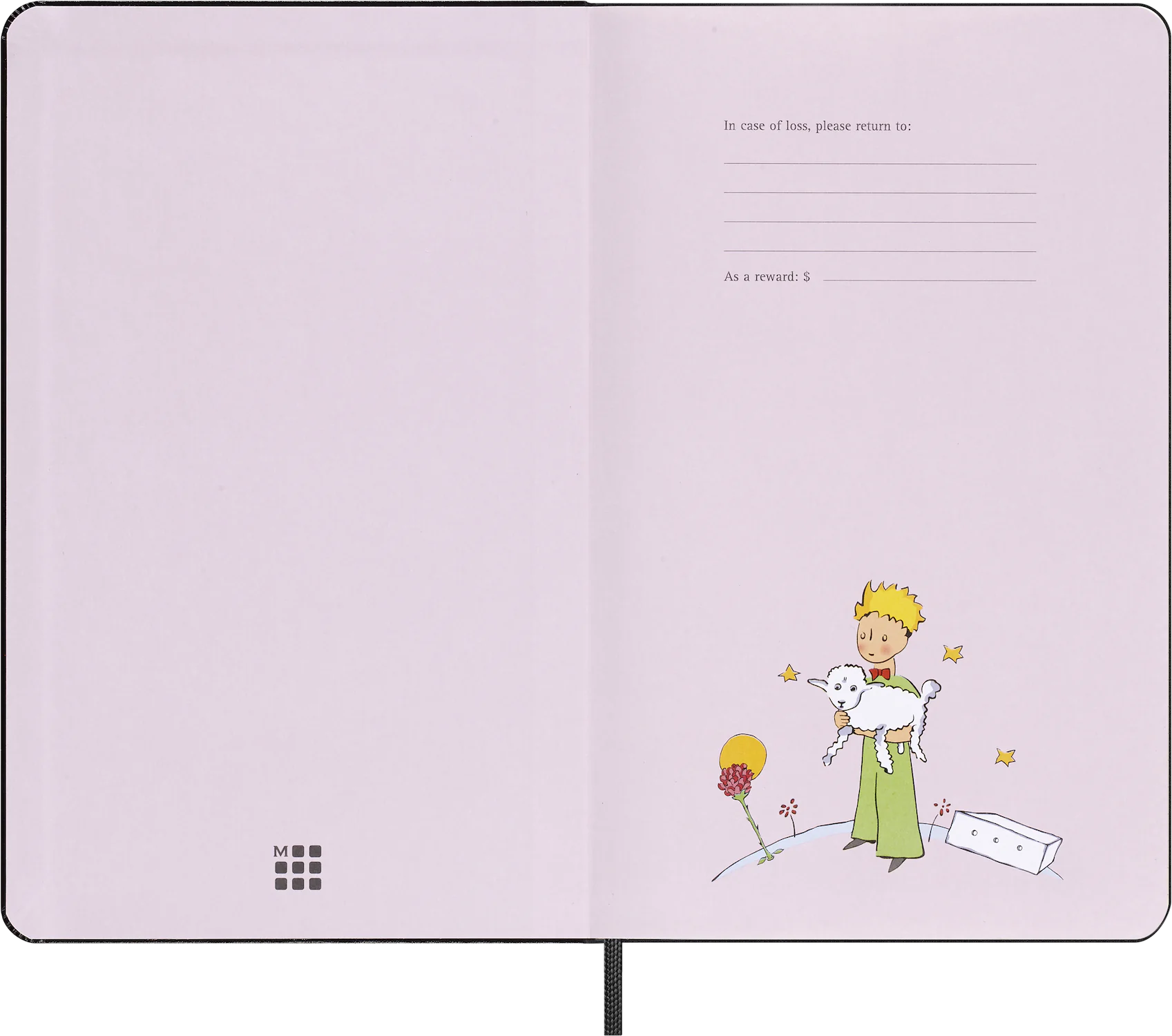 Записник Le Petit Prince середній Лінійка Чорний + бокс - Зображення 5