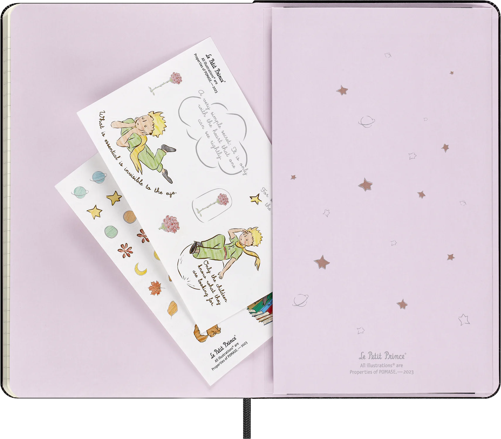 Записник Le Petit Prince середній Лінійка Чорний + бокс - Зображення 8