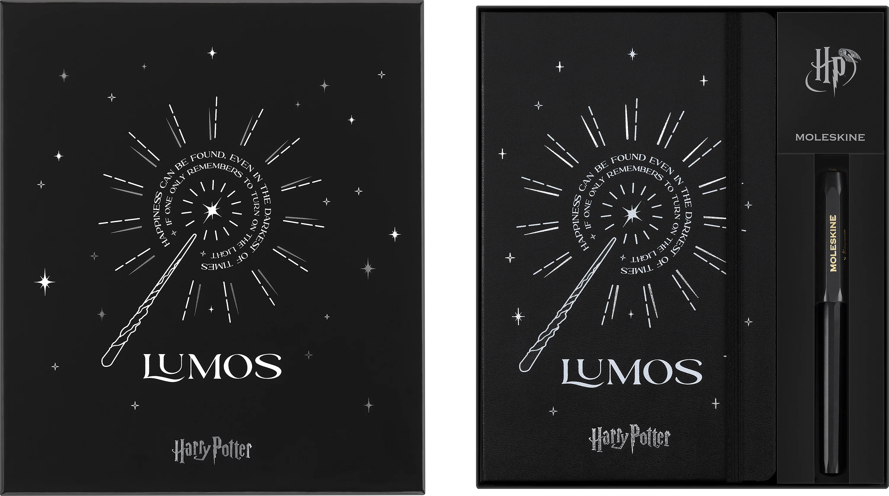 Тематичний набір Harry Potter (Записник средній Lumos + Ручка-ролер Kaweco) - Зображення 3