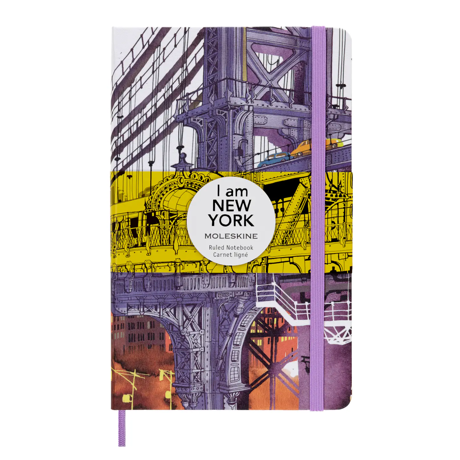 Записник I am New York середній Лінійка