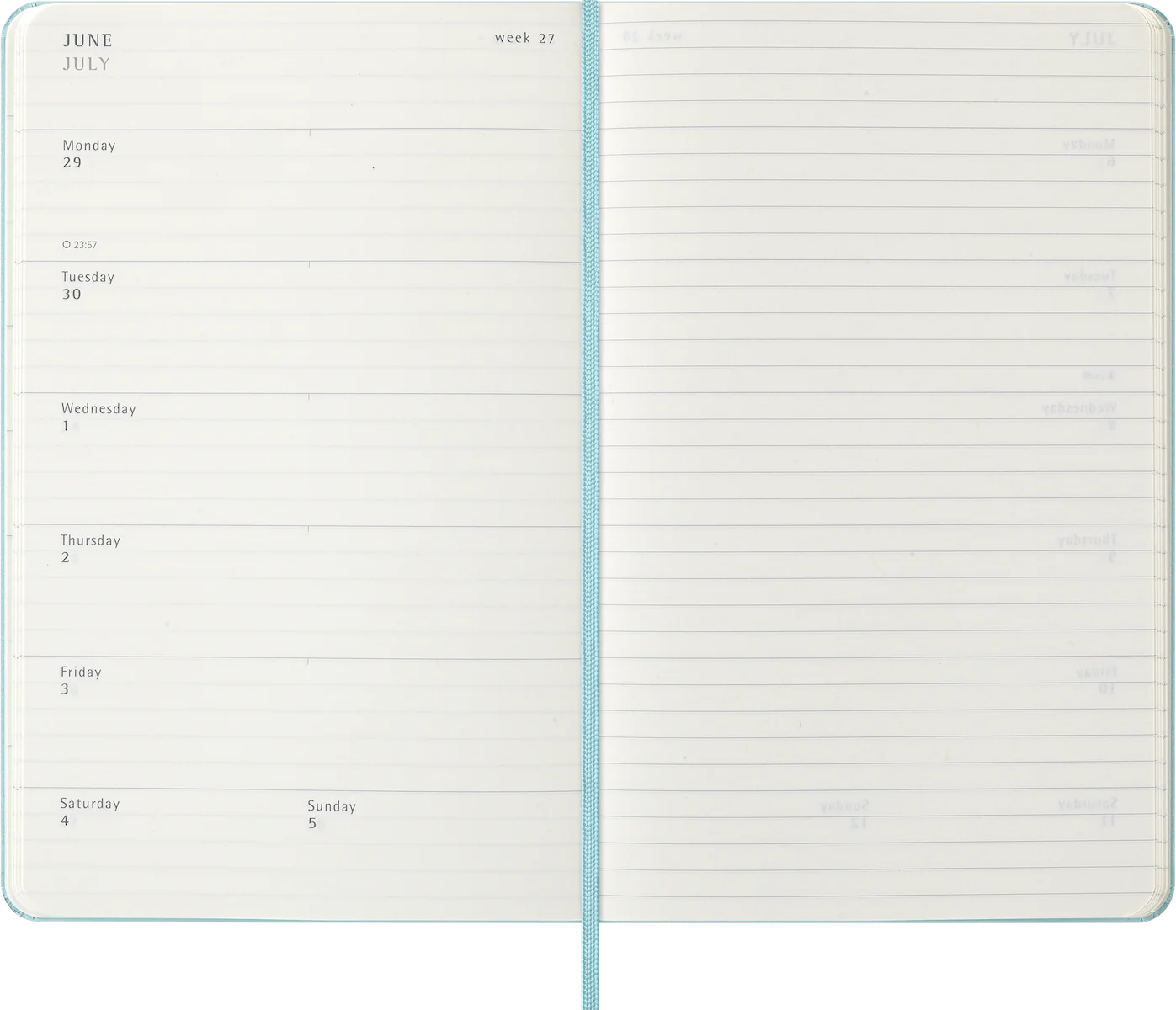 Щотижневик на 18 місяців 2025-2026 Аквамарин - Зображення 4