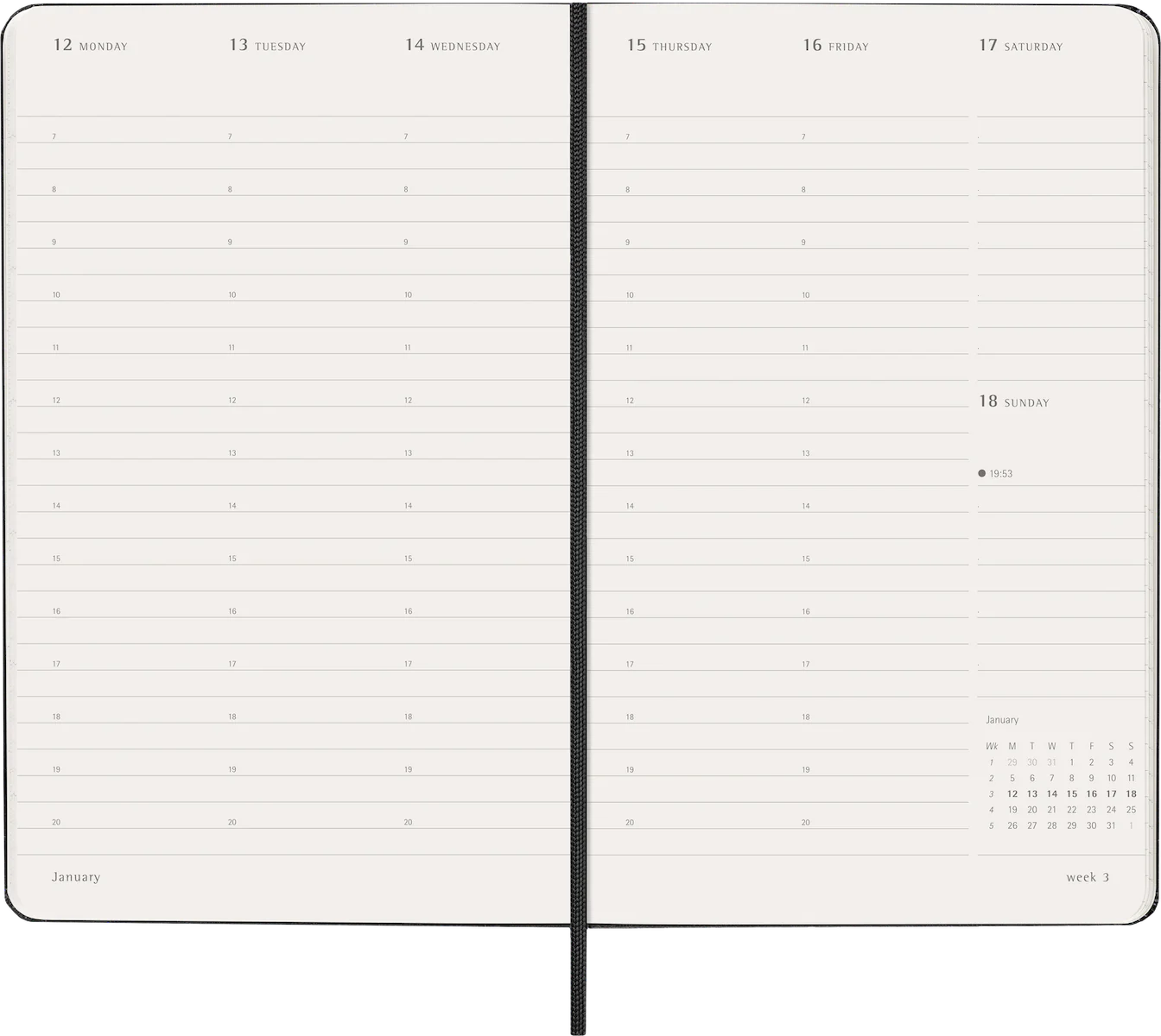 Щотижневик 2026 PRO Вертикальний Чорний - Зображення 6