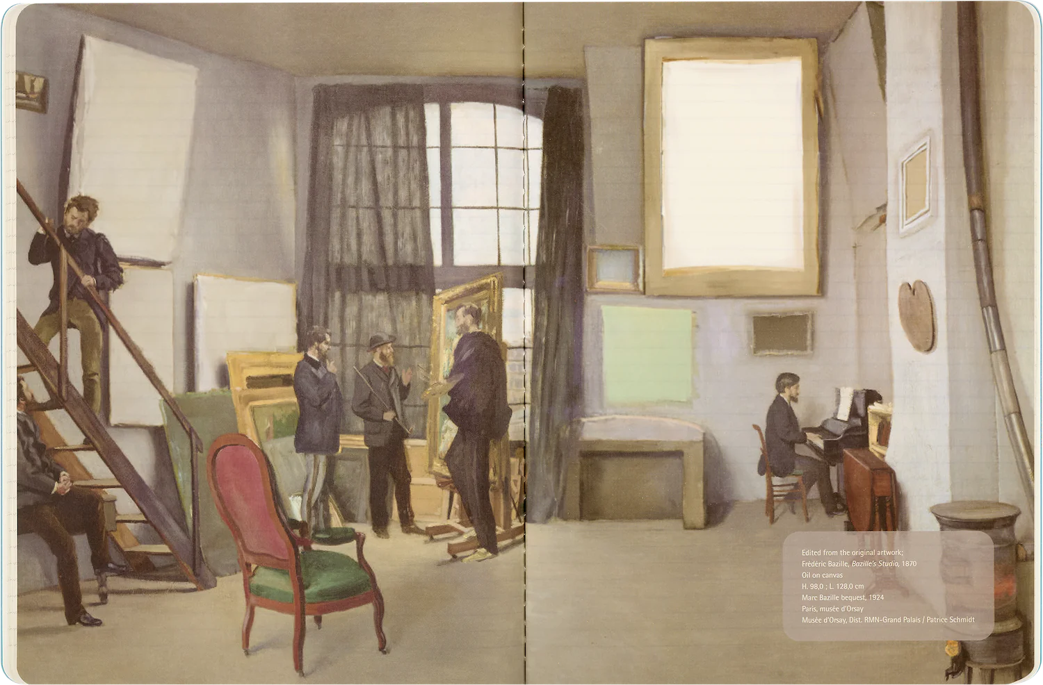 Записник Cahier Impressionism великий Лінійка - Зображення 5