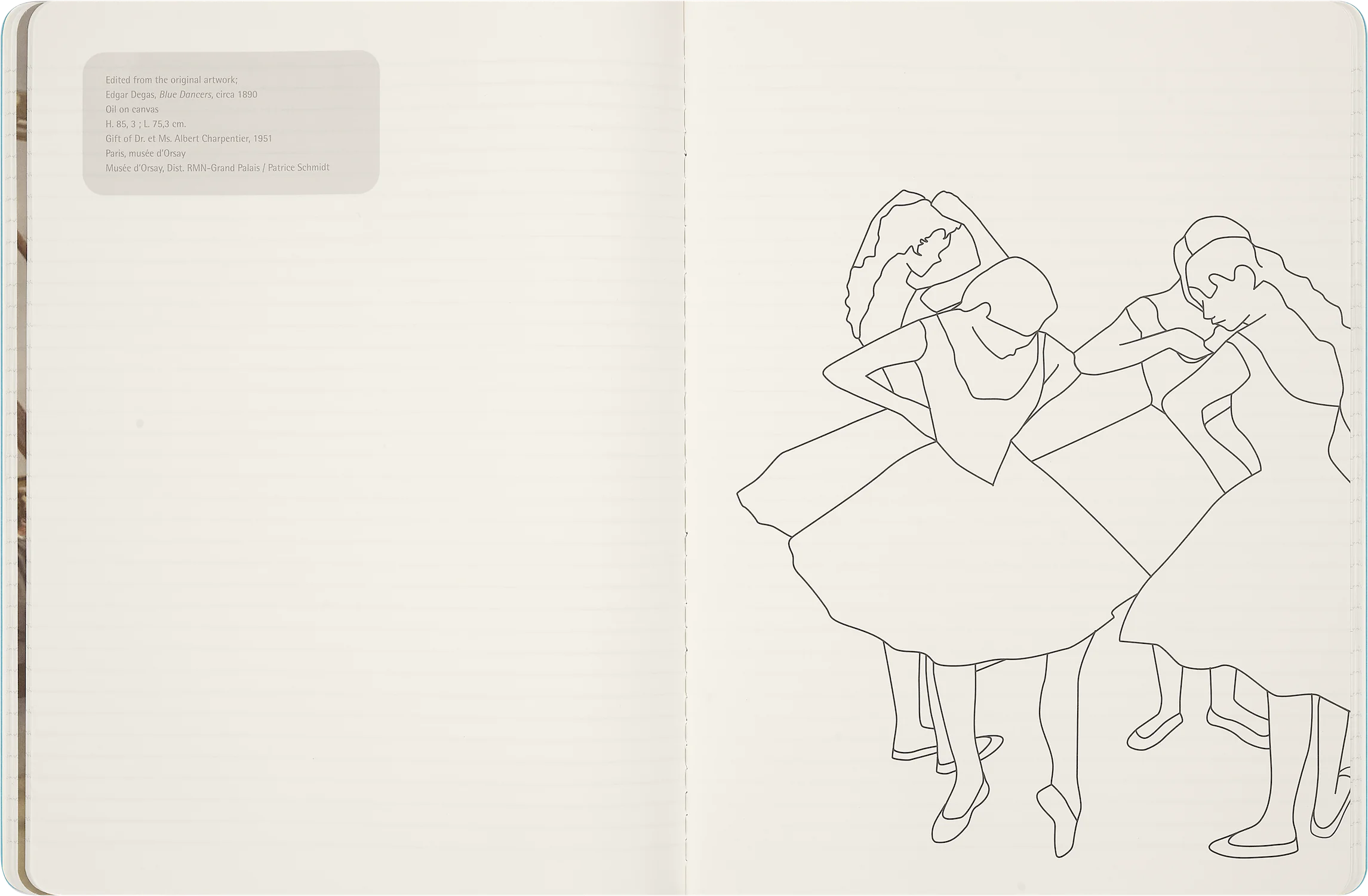 Записник Cahier Impressionism великий Лінійка - Зображення 6