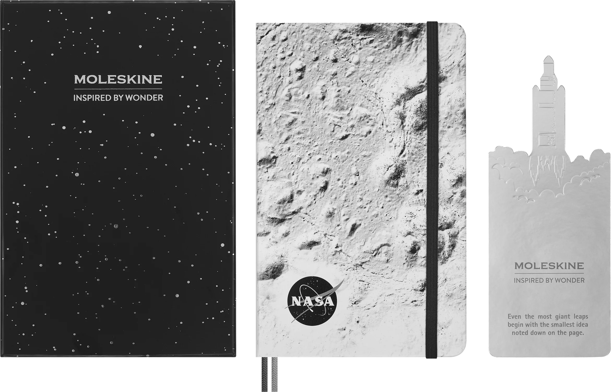 Записник NASA середній Лінійка Сірий + бокс - Зображення 4