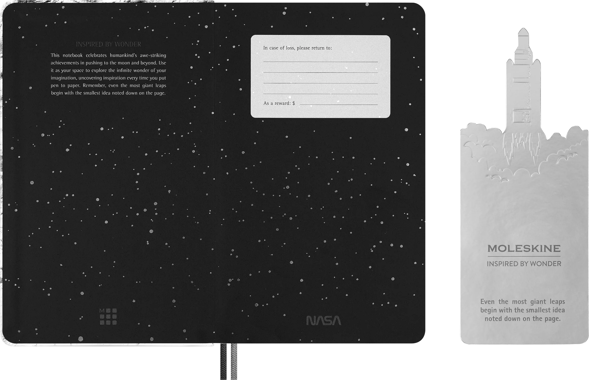 Записник NASA середній Лінійка Сірий - Зображення 3