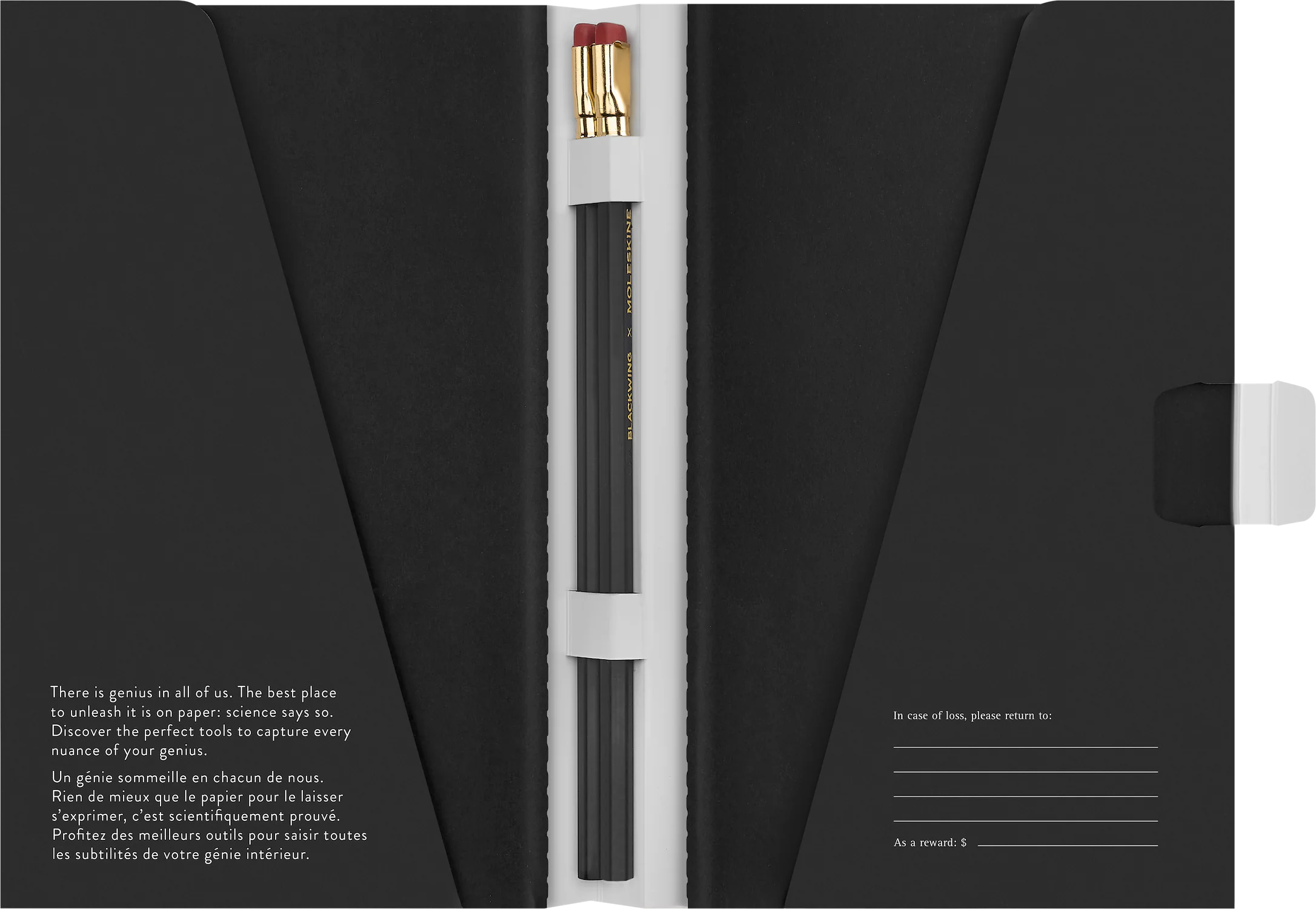 Набір Moleskine x Blackwing / 2 зошита Cahier в лінійку + 2 олівця HB - Зображення 3