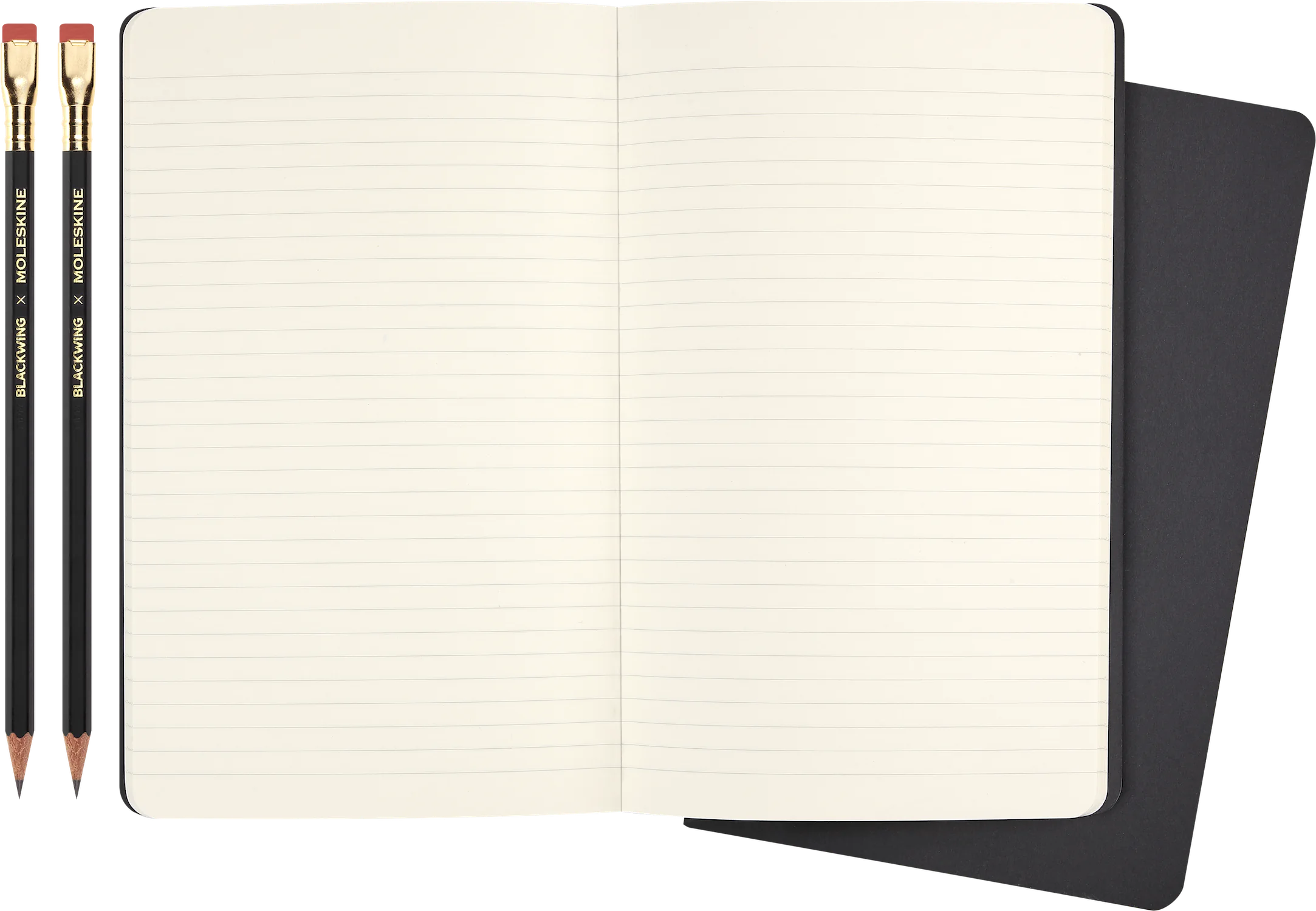 Набір Moleskine x Blackwing / 2 зошита Cahier в лінійку + 2 олівця HB - Зображення 4