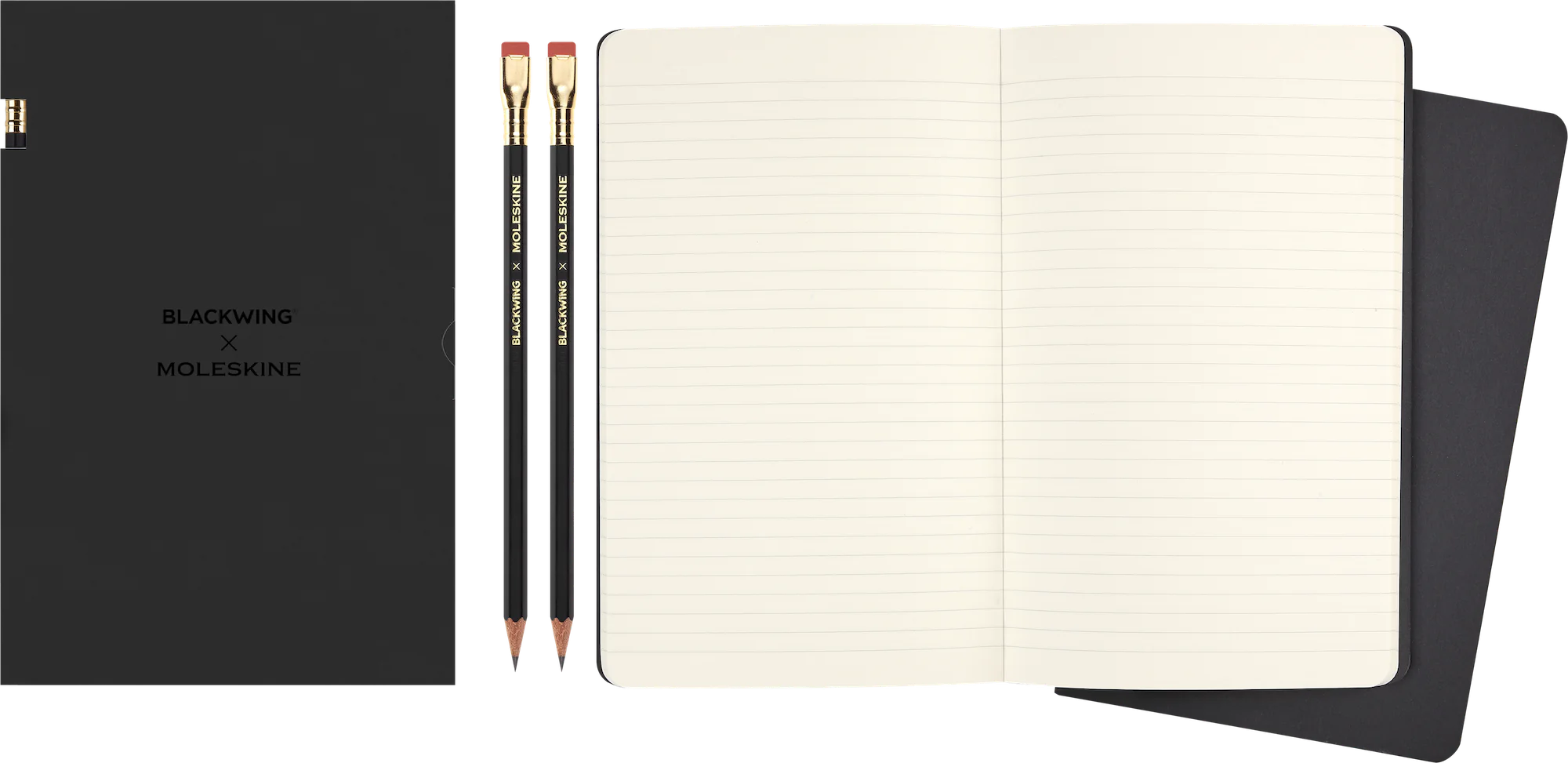 Набір Moleskine x Blackwing / 2 зошита Cahier в лінійку + 2 олівця HB - Зображення 5