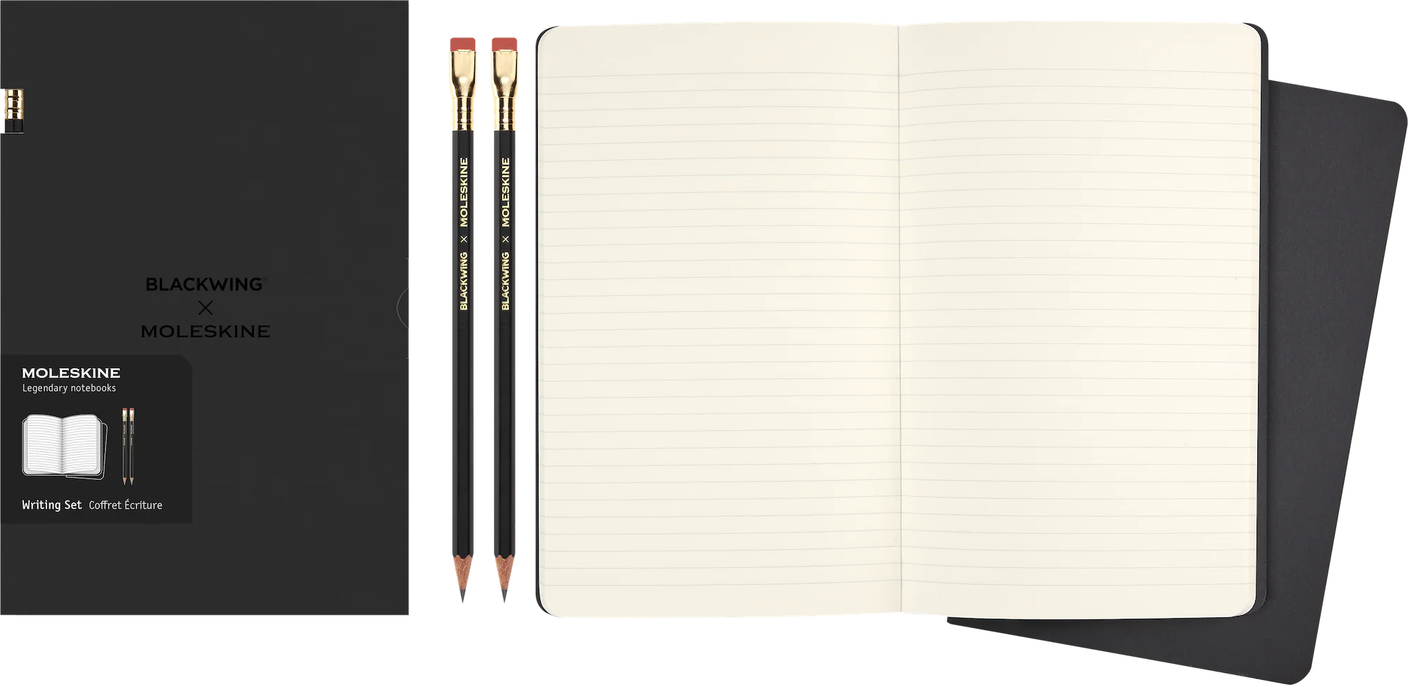 Набір Moleskine x Blackwing / 2 зошита Cahier в лінійку + 2 олівця HB - Зображення 6