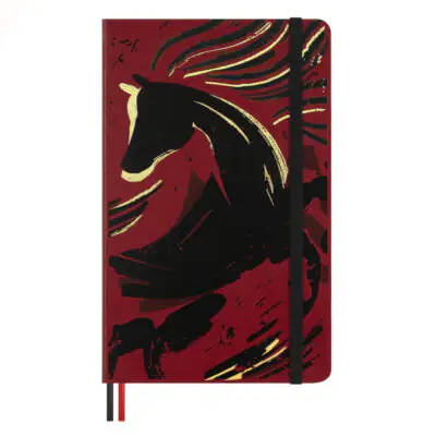 Записник Year of the Horse середній Лінійка Червоний